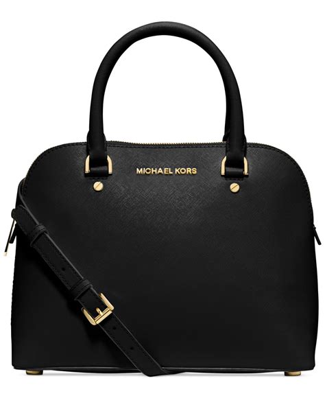 michael kors cindy dome satchel black